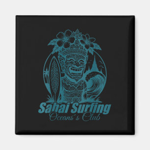 Sai Surfing Thailand Ocean´s Club Retro Japanese W Magnet
