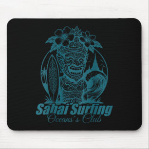 Sai Surfing Thailand Ocean´s Club Retro Japanese W Mouse Pad