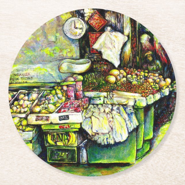Said to Engage the Entire Idea Round Paper Coaster (Front)