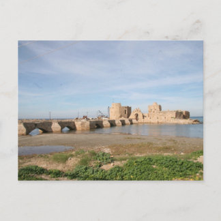 Saida Sea Castle Postcard
