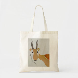 Saiga tatarica antilope tote bag