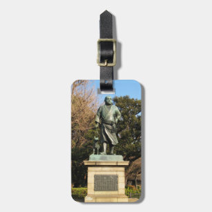 Saigo Takamori (The Last Samurai) & Dog Statue Luggage Tag