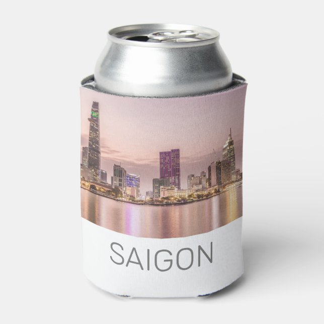 Saigon Ho Chi Minh City HCMC Vietnam Sunset Can Cooler (Can Front)