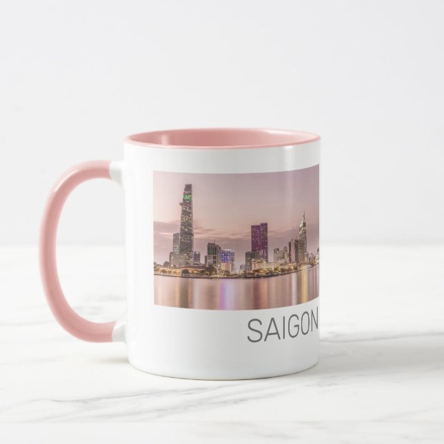 Saigon Ho Chi Minh City HCMC Vietnam Sunset Mug (Left)