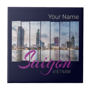 Saigon (Ho-Chi-Minh-Stadt) HCMC Vietnam Souvenir Ceramic Tile
