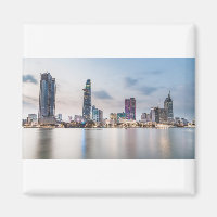 Saigon (Ho-Chi-Minh-Stadt) Skyline bei Sonnenunter