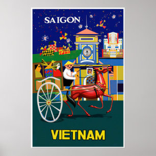 Saigon, Vietnam poster