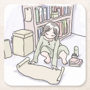 Saikuniji Square Paper Coaster