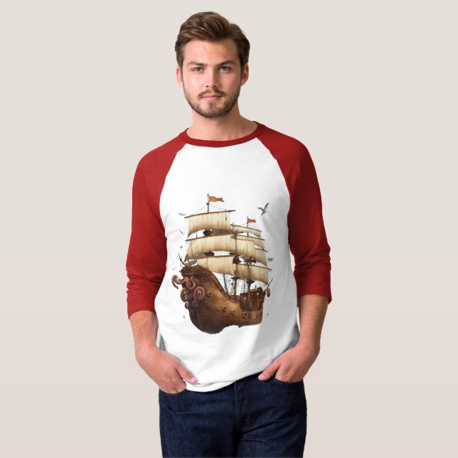Sail and Anchor T-Shirt – Navigating Life'sJourney (Front Full)