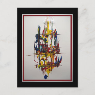 Sail Away - Abstract by Gene Foltuz Mini Print Postcard