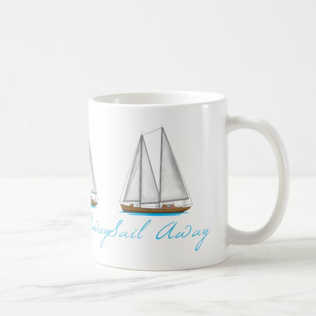 Sail Away Coffee Mug (Right)