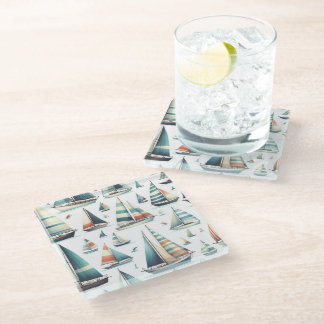 Sail Away Glass Coaster