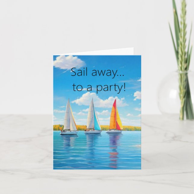 Sail Away Invitation (Front)