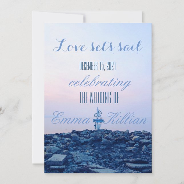 Sail Away Invitation (Front)