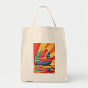 Sail Away Junk Pleasure Boat Tote Bag