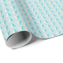 Sail Away (Large) Teal and Cream Wrapping Paper
