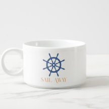 Sail Away Nautical Beach Personalised Ship Helm