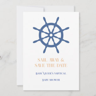Sail Away Nautical Beach Save The Date