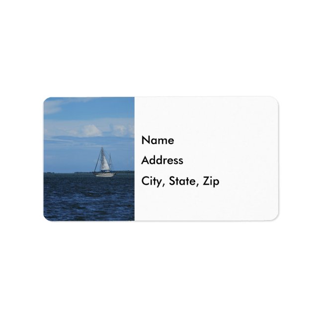 Sail Away Painterly Address Labels (Front)