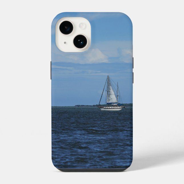 Sail Away Painterly iPhone Case (Back)