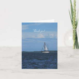 Sail Away Painterly Thank You Card