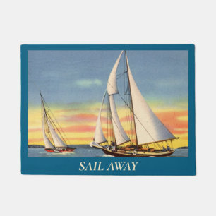 Sail Away Sailing Door Mat