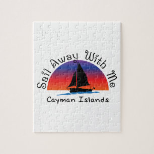 Sail away with me Cayman Islands. Jigsaw Puzzle