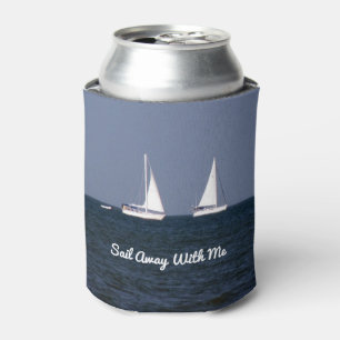 Sail Away With Me - Personalised Can Cooler