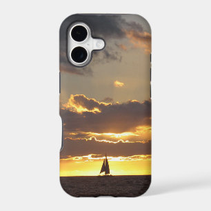 Sail boat at sunset