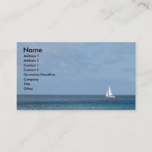 Sail Boat Business Card