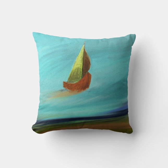 Sail Boat III Cushion (Front)