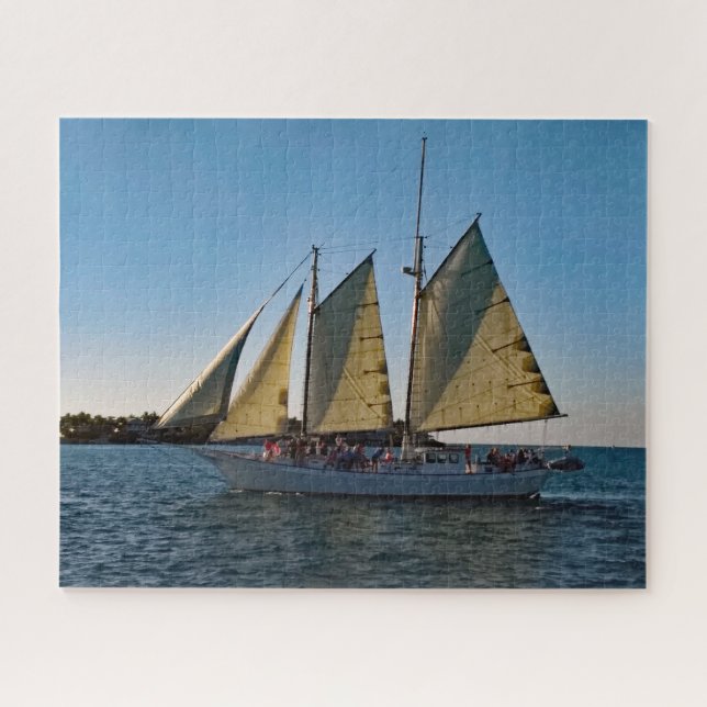 Sail Boat Key West Sunset Cruise Jigsaw Puzzle (Horizontal)