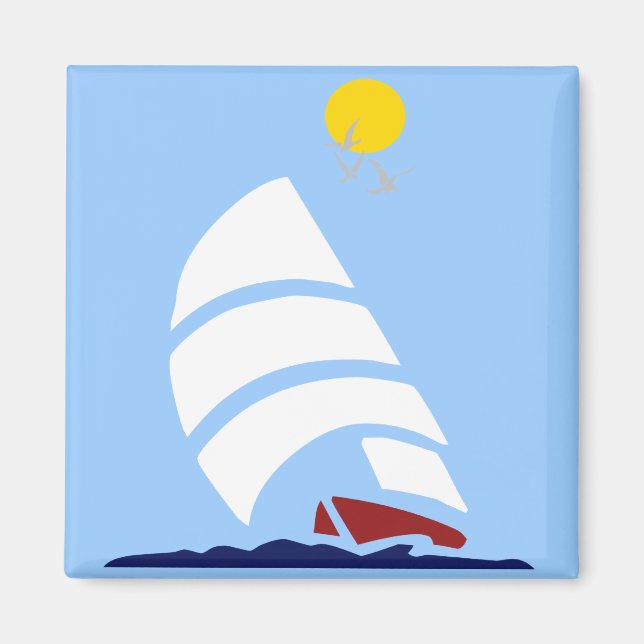 Sail Boat Magnet (Front)