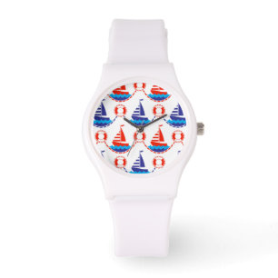 Sail Boat Pattern Watch