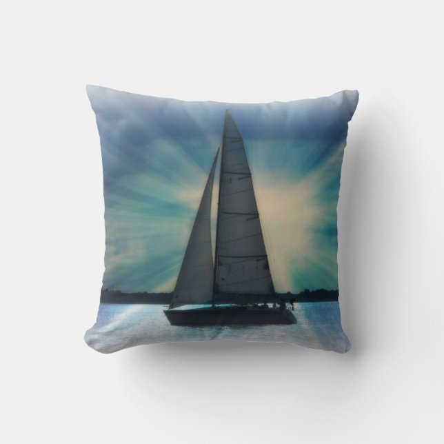 Sail Boat Pillow (Front)