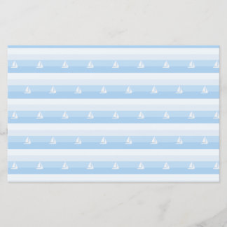 Sail Boat Stripes Scrap Booking Paper