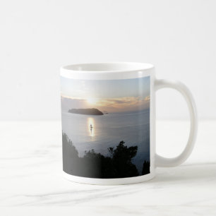 Sail boat Sunrise & Mt Paku Habour Tairua NZ Coffee Mug