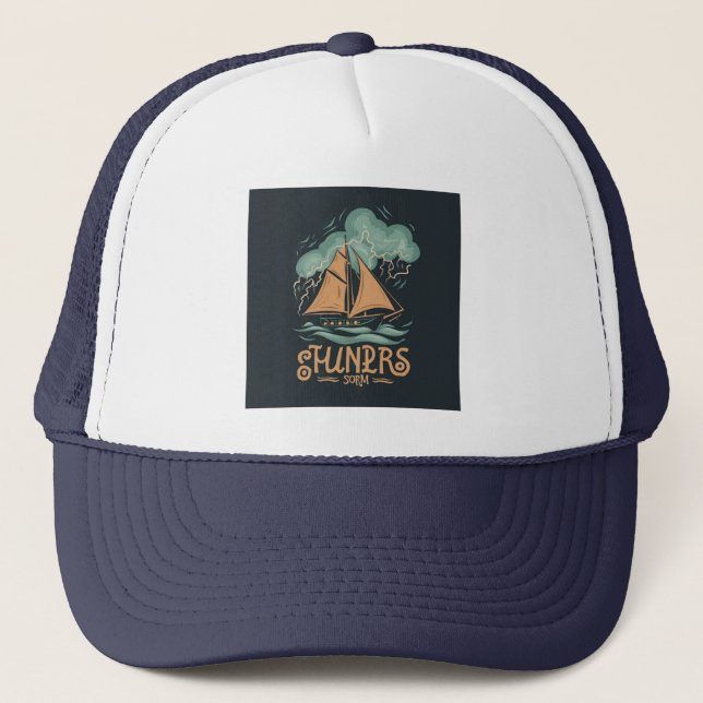 Sail Boat Trucker Hat (Front)