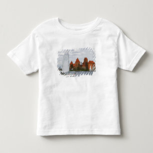 Sail boat with Island Castle by Lake Galve, Toddler T-Shirt