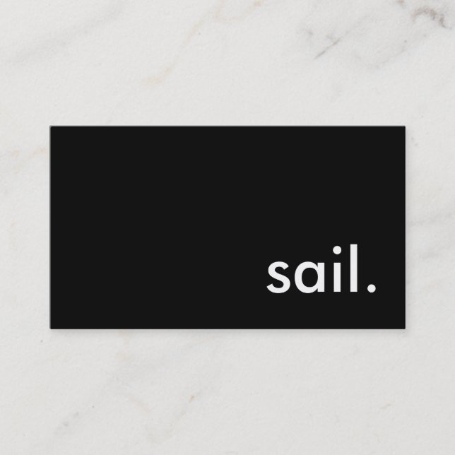 sail. business card (Front)