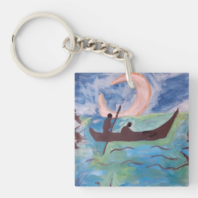 Sail by Moonlight Key Ring (Front)