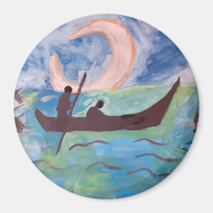 Sail by Moonlight Magnet