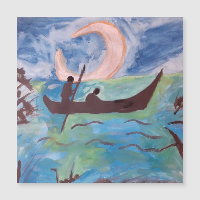 Sail By Moonlight Magnetic Card (Front)