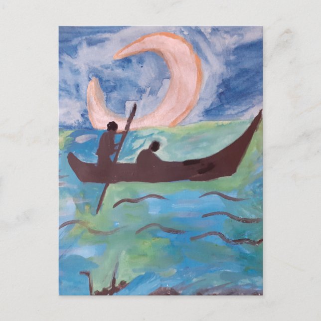 Sail By Moonlight Postcard (Front)