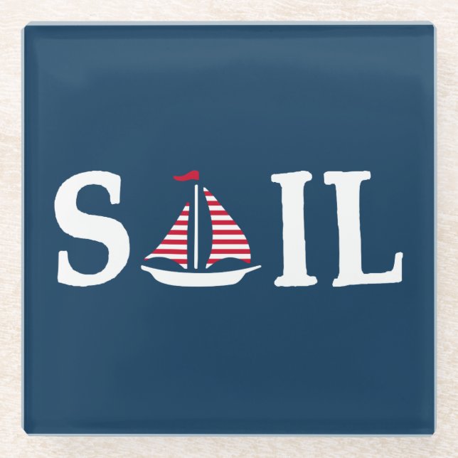 Sail Glass Coaster (Front)