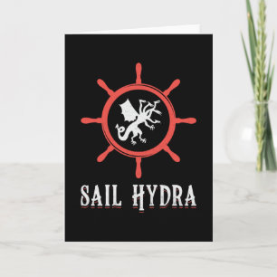 Sail Hydra Boat Sailing Sailboat Boating Yacht Card