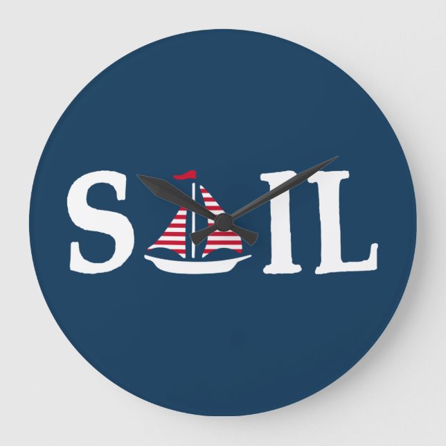 Sail Large Clock (Front)
