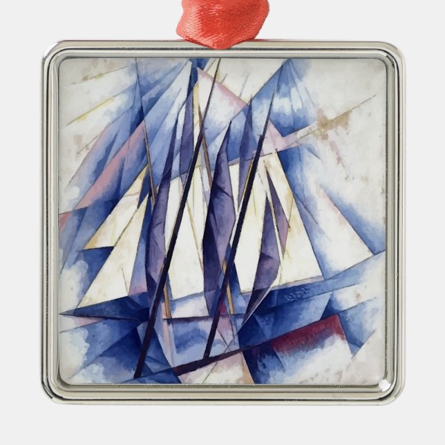 Sail Movements Metal Tree Decoration (Front)