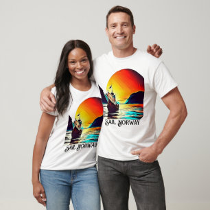Sail Norway with Vikiing Ship T-Shirt