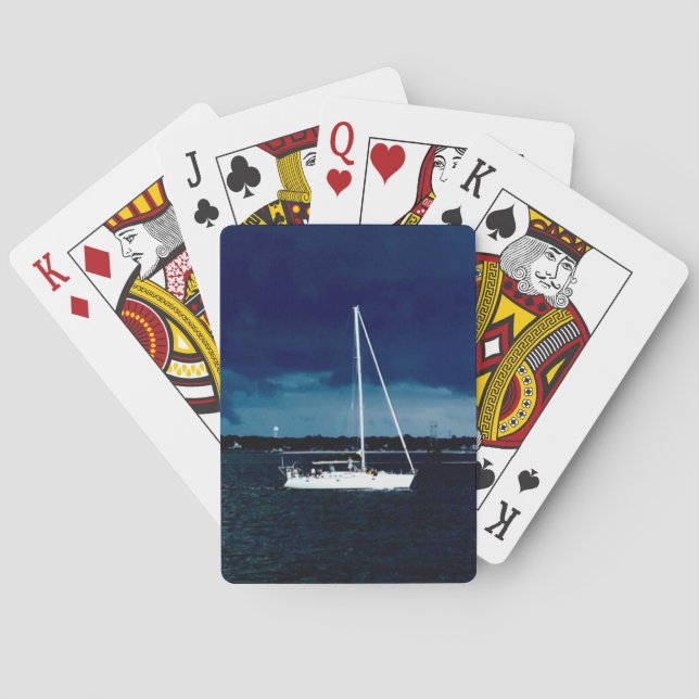 Sail On The Blue Playing Cards (Back)